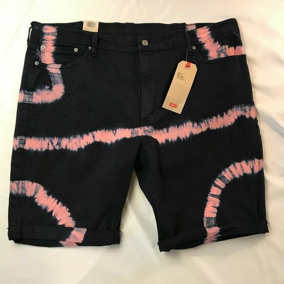 Levi's 365550339 Men's Size 30 Blue Pink Tie Dye 511 Slim Shorts - Picture 3 of 4